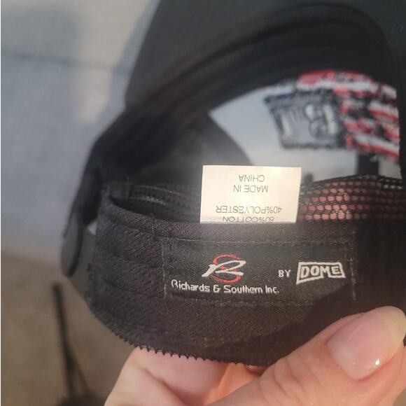 Dome Headwear American Flag Snapback Trucker Hat Black Patriotic NWT - Picture 7 of 7